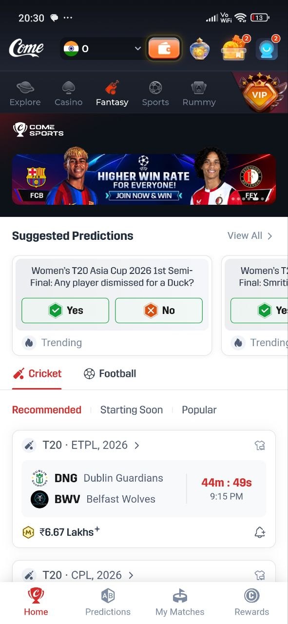 COME mobile app